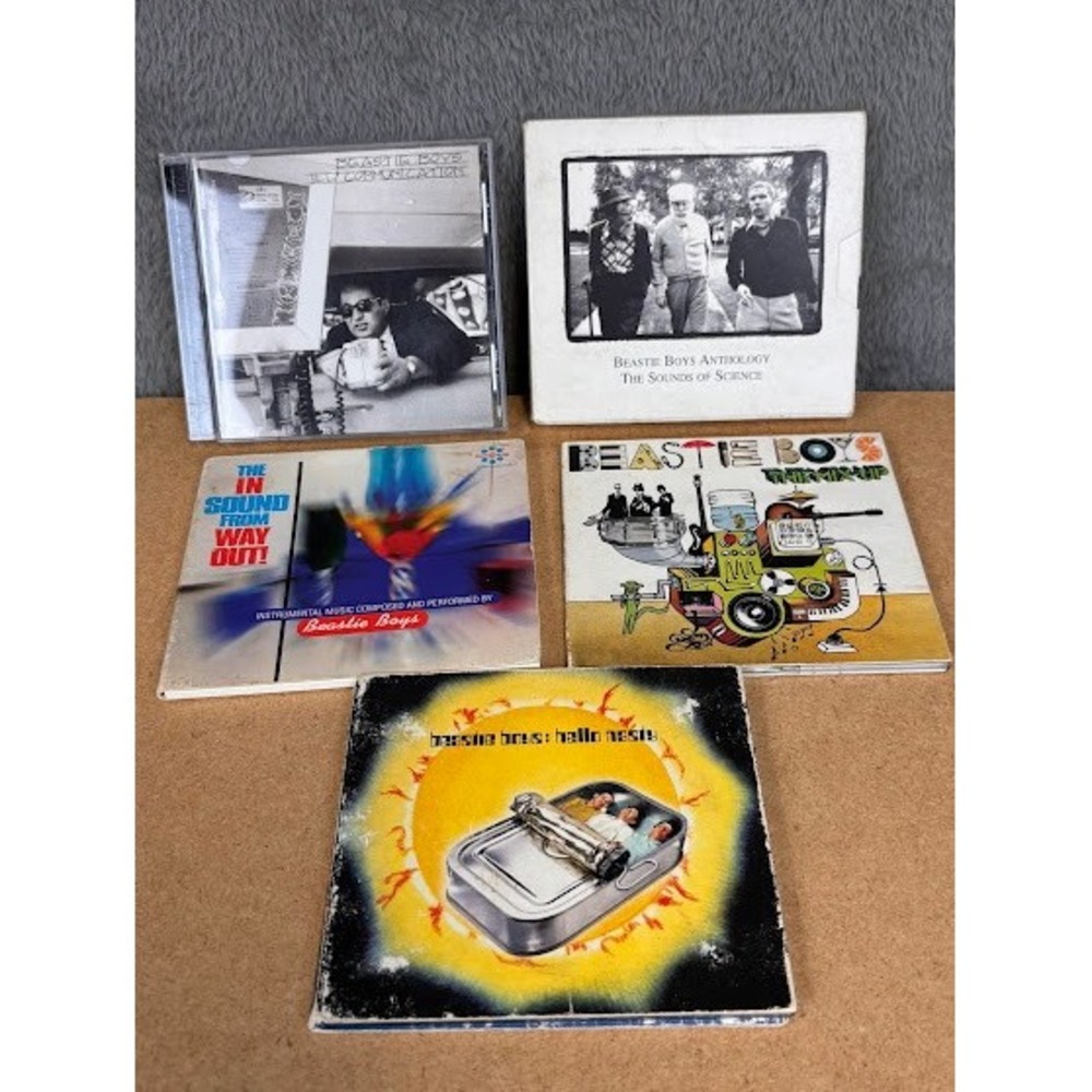 5 Beastie Boys CD  Albums Communication Hello Nasty‎ Sounds of Science Anthology